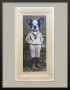 Photographie eines Jungen mit französische Bulldogge Hund Tier Portrait